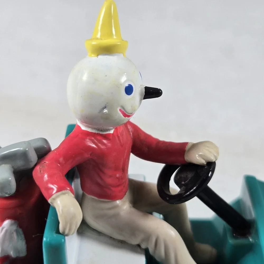 Vintage 2000 Jack in the Box Jack in Golf Cart Toy Advertising Mascot Free Wheel